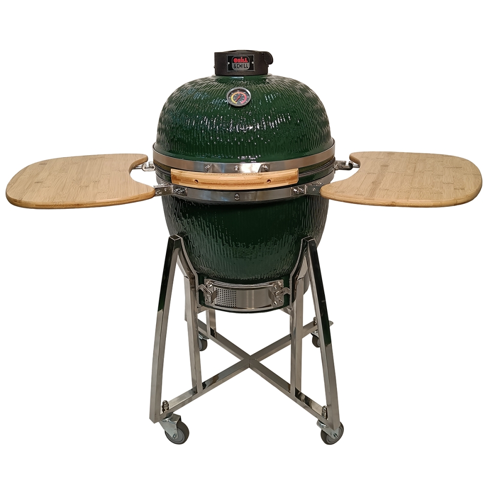 Kamado Kiwi Classic 21 &quot;with stainless frame. Free home delivery within Estonia.